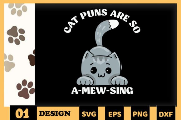 Animal Puns Cat a-Mew-Sing Funny Embroidery Review