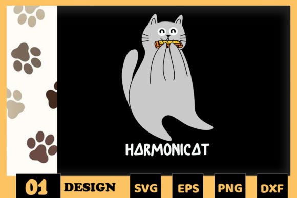 Animal Puns Harmonicat Cat Funny Embroidery Review