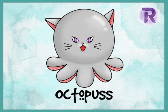 Animal Puns Octupuss Funny Cat PNG Review