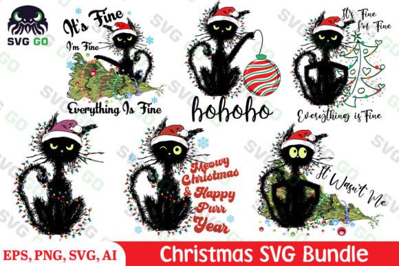 Black Cat Funny Christmas Bundle Review