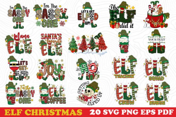 Christmas ELF SVG PNG Sublimation Bundle Review