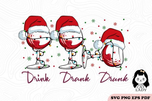 Drin Drank Drunk Wine Glass SVG PNG Review