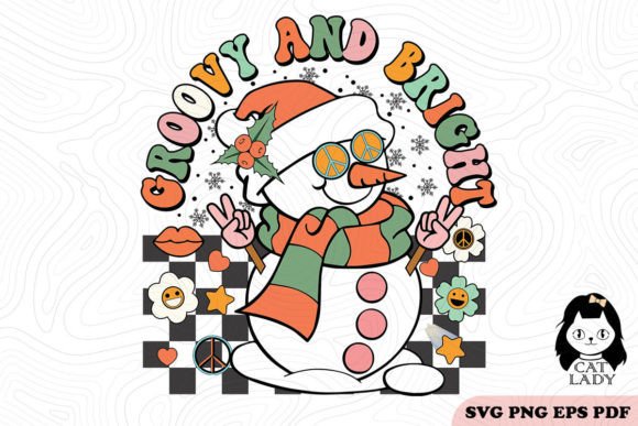 Groovy and Bright Snowman SVG PNG Review