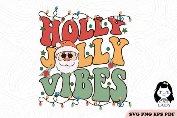 Holly Jolly Vibes Christmas SVG PNG Review