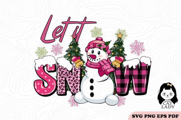 Let It Snow Christmas SVG PNG Review