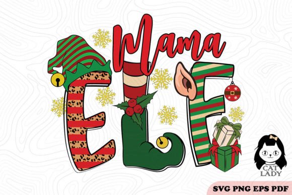Mama ELF Christmas SVG PNG Sublimation Review