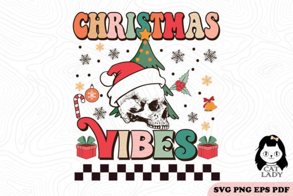Skull Christmas Vibes SVG PNG Review